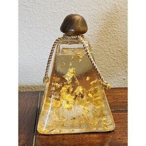 Vintage GOLD ESSENCE Bath Oil with 24K Gold Leaf Flakes 16oz Bottle